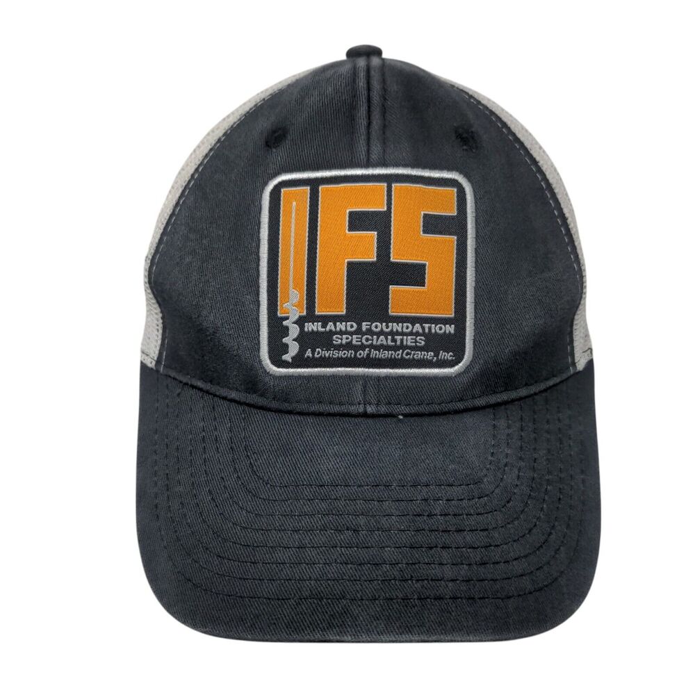 IFS Inland Foundation Specialties Snapback Trucker Hat Blue OS Mesh Back 6 Panel